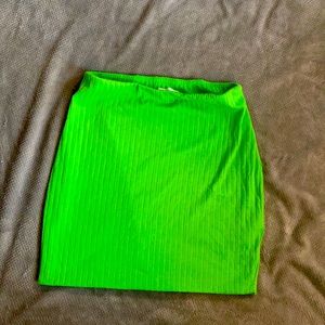 Like green mini skirt